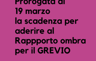 Proroga adesioni rapporto ombra per il GREVIO