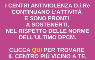 Centri antiviolenza attivi anche in emergenza